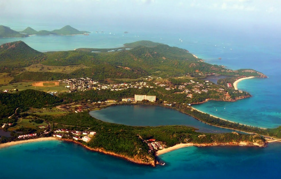 The island of Antigua 