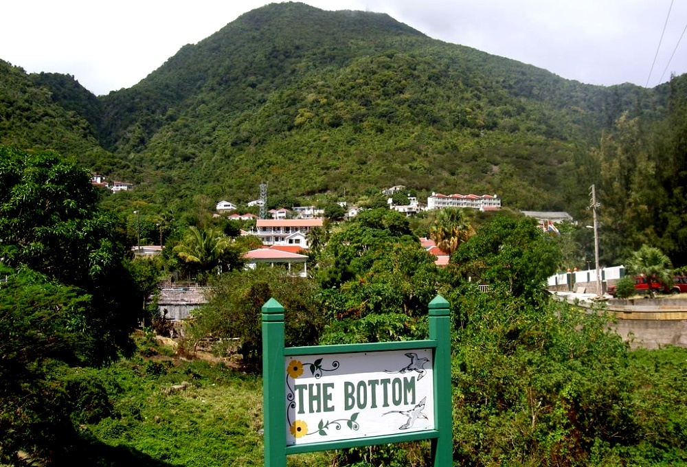 Botom town on Saba island