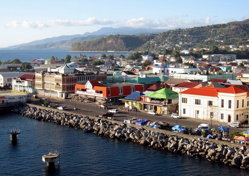 Dominica Island - capital city Roseau